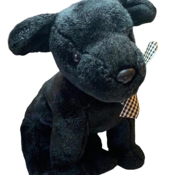 Other - Ty Original Beanie Buddy LUKE Black Lab Dog 10” Large Soft Beanie Baby T…